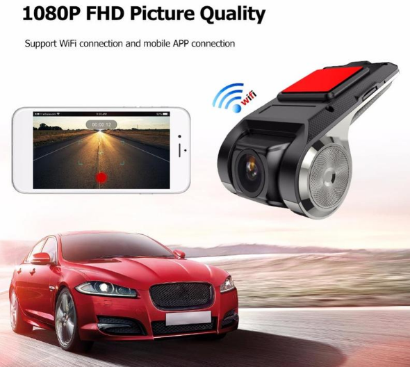 Biljettkamera med WiFi Full HD 1080p och G-sensor