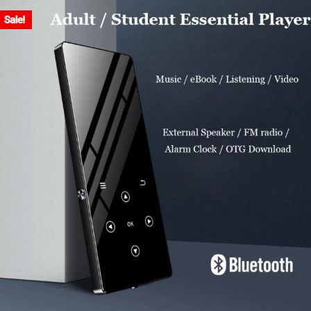 Trådløs MP3-afspiller med HiFi-lyd og lang batteritid