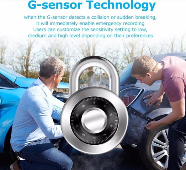 Biljettkamera med WiFi Full HD 1080p och G-sensor