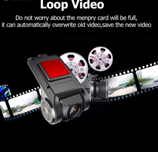 Biljettkamera med WiFi Full HD 1080p och G-sensor