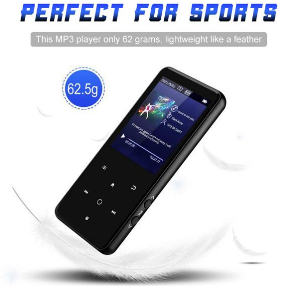 Bärbar Bluetooth MP3-spelare med stor skärm och lång speltid
