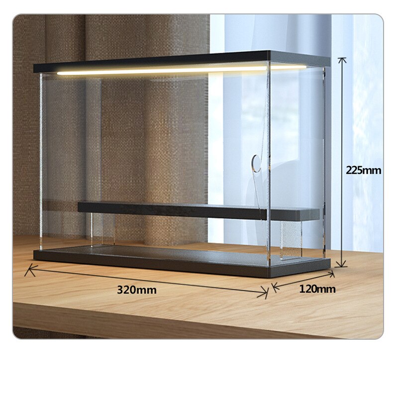 Akryl displaybox med belysning – Enkel design
