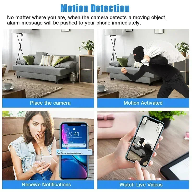 Mini Spy HD WiFi Rörelsedetektor Säkerhetskamera