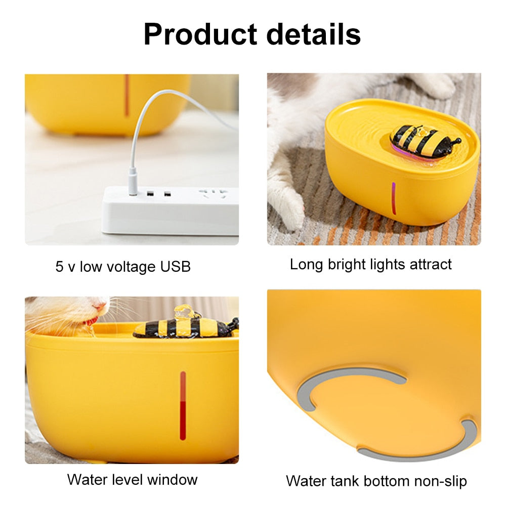Honey Flow Pet Automatisk Vandfontæne