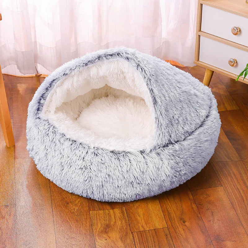 Snuggle Nest Plush Dækket Kæledyr Seng