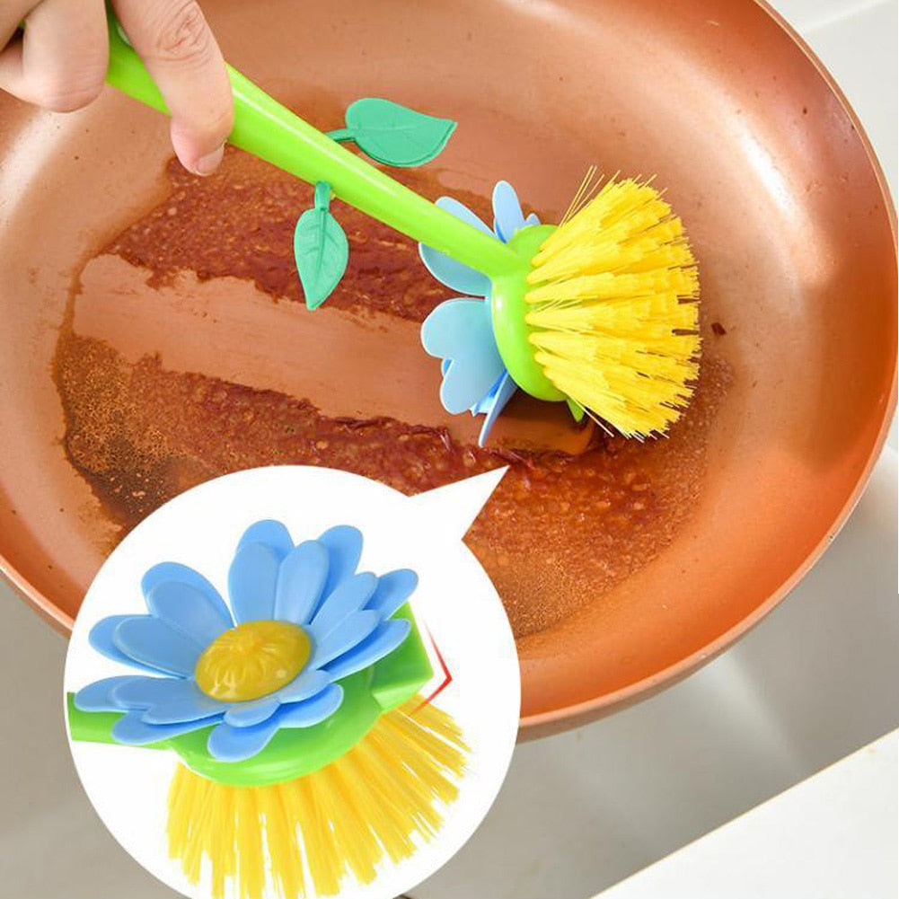 Kreativ Blomsterkrukke Rengøringsbørste