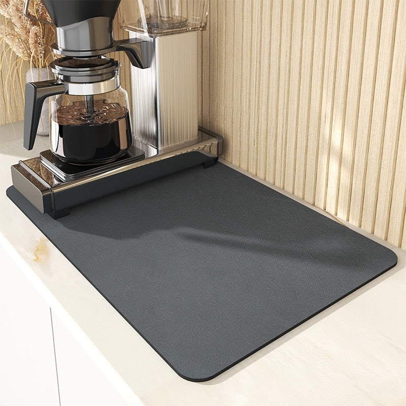 Stor vattenabsorberande köksavloppsmatta