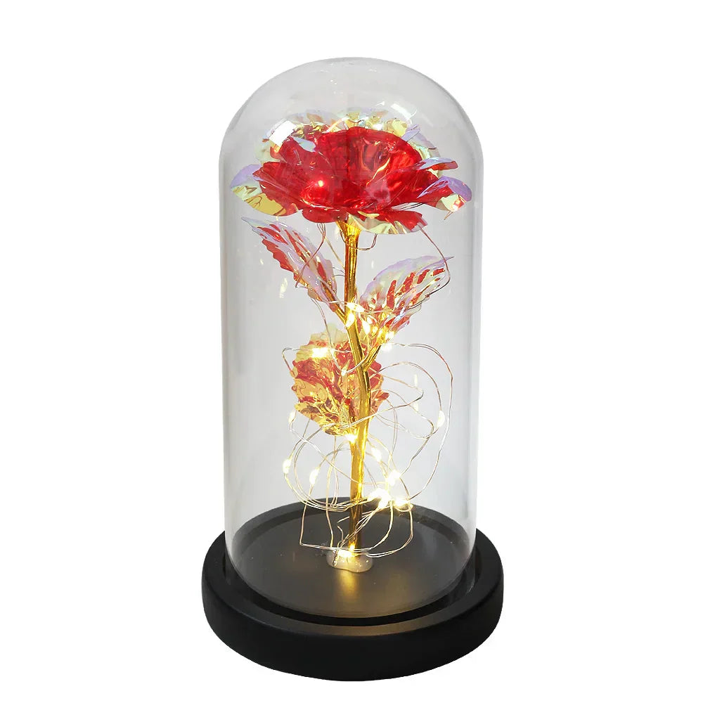 Elegant Rosa LED Kuppel – Lysende Dekoration til Bryllupper og Begivenheder