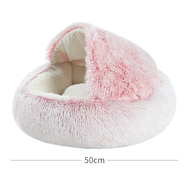 Snuggle Nest Plush Dækket Kæledyr Seng