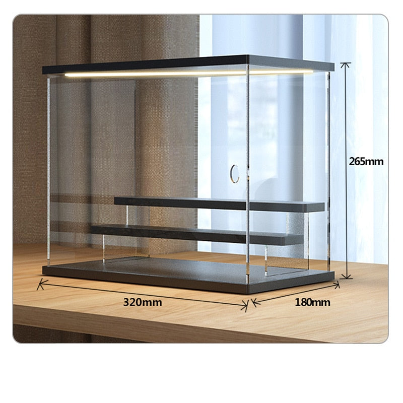 Akryl displaybox med belysning – Enkel design