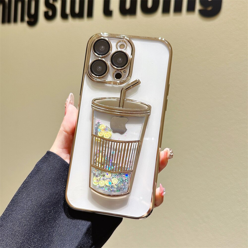 Glitter Stjärna Telefonfodral till iPhone