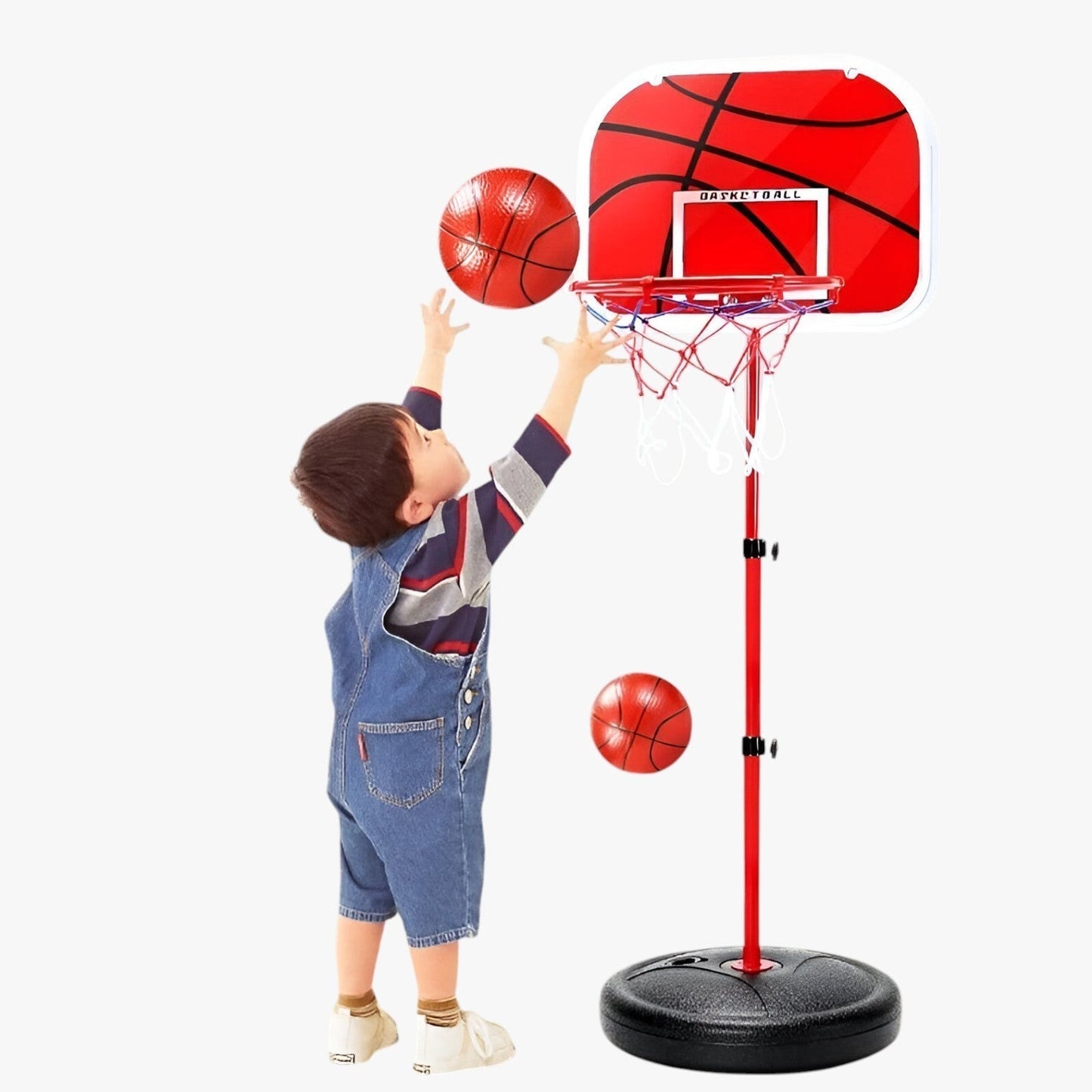 Justerbar Basketballkurv til Børn – Leg Indendørs og Udendørs