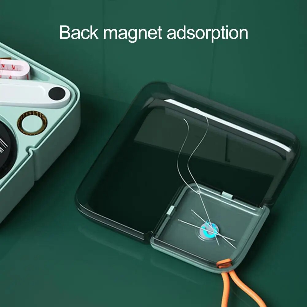 Trendede pastelfarvede rejse-sy-sæt