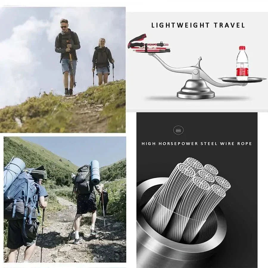 Sammenklappelige Trekkingstænger til Vandring og Udeliv