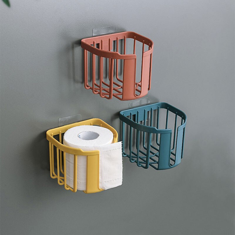 Væghængt toiletpapirholder boks