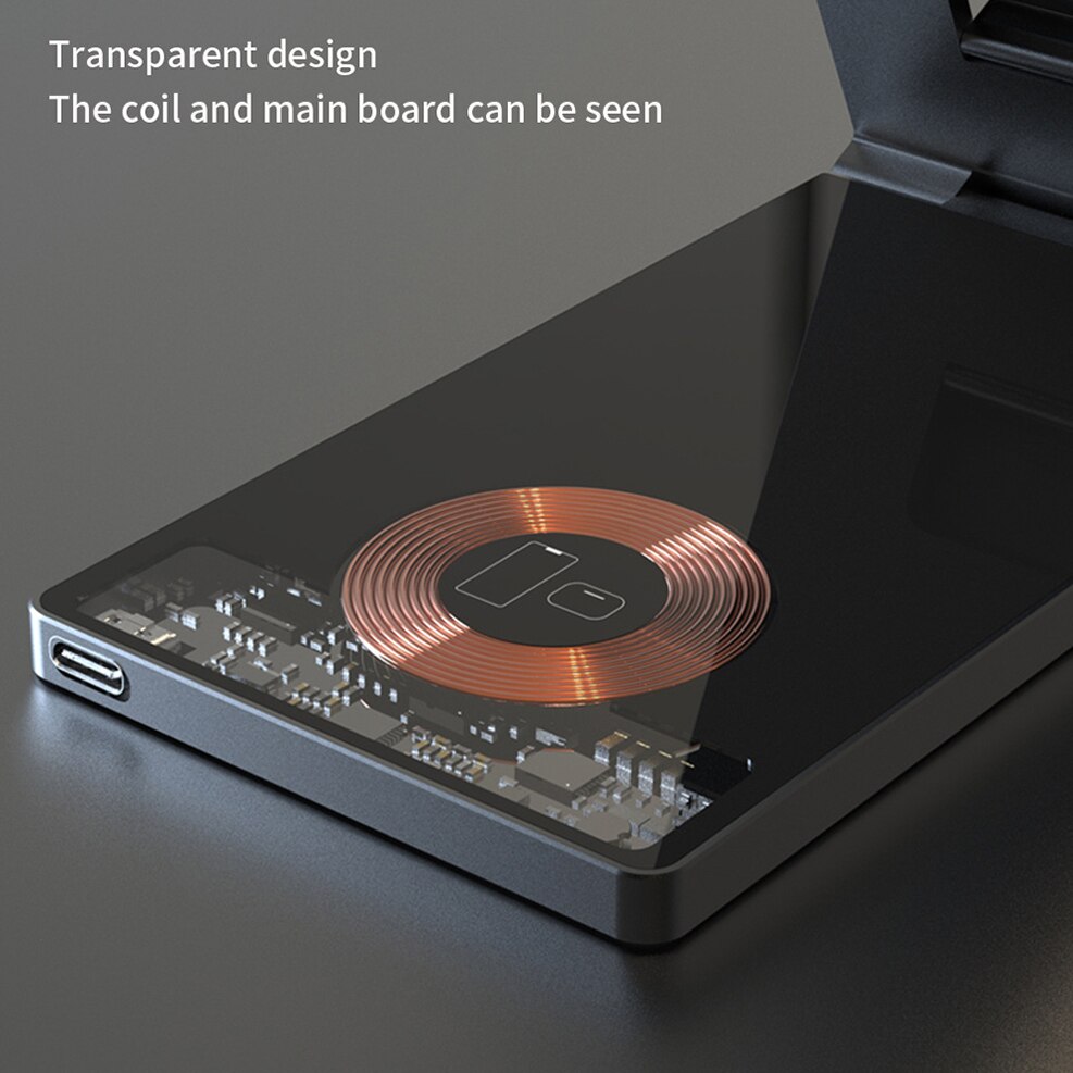 Clear Beam Foldbar Magnetisk Trådløs Oplader Stativ