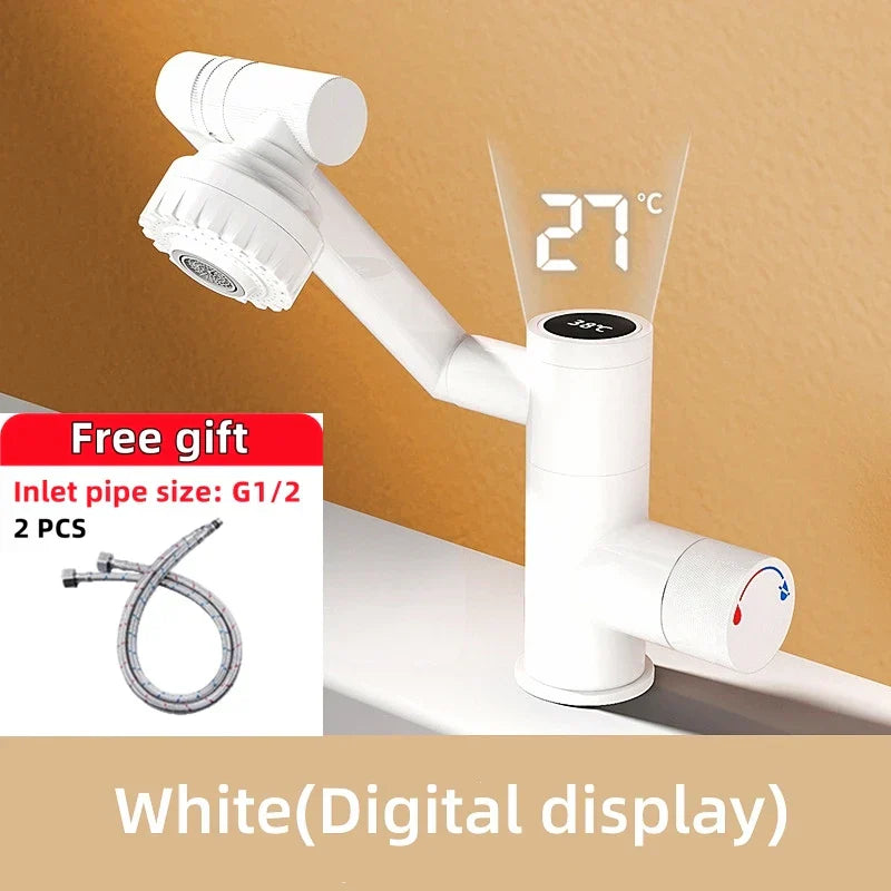 Digital Display Rotatable Japansk Stil Badeværelse Vandhane