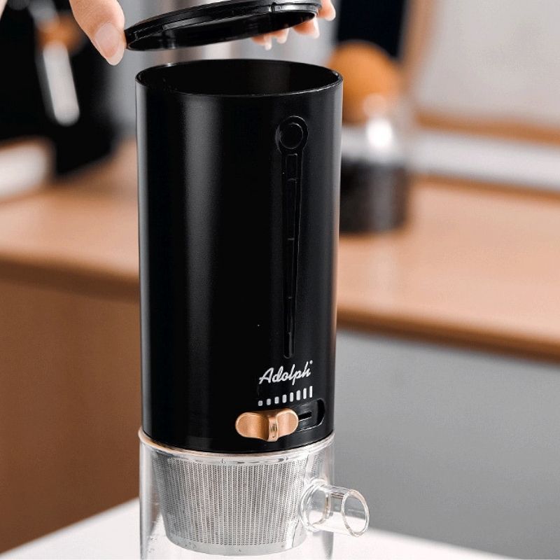 Justerbar glas drypbrygger til kold kaffe