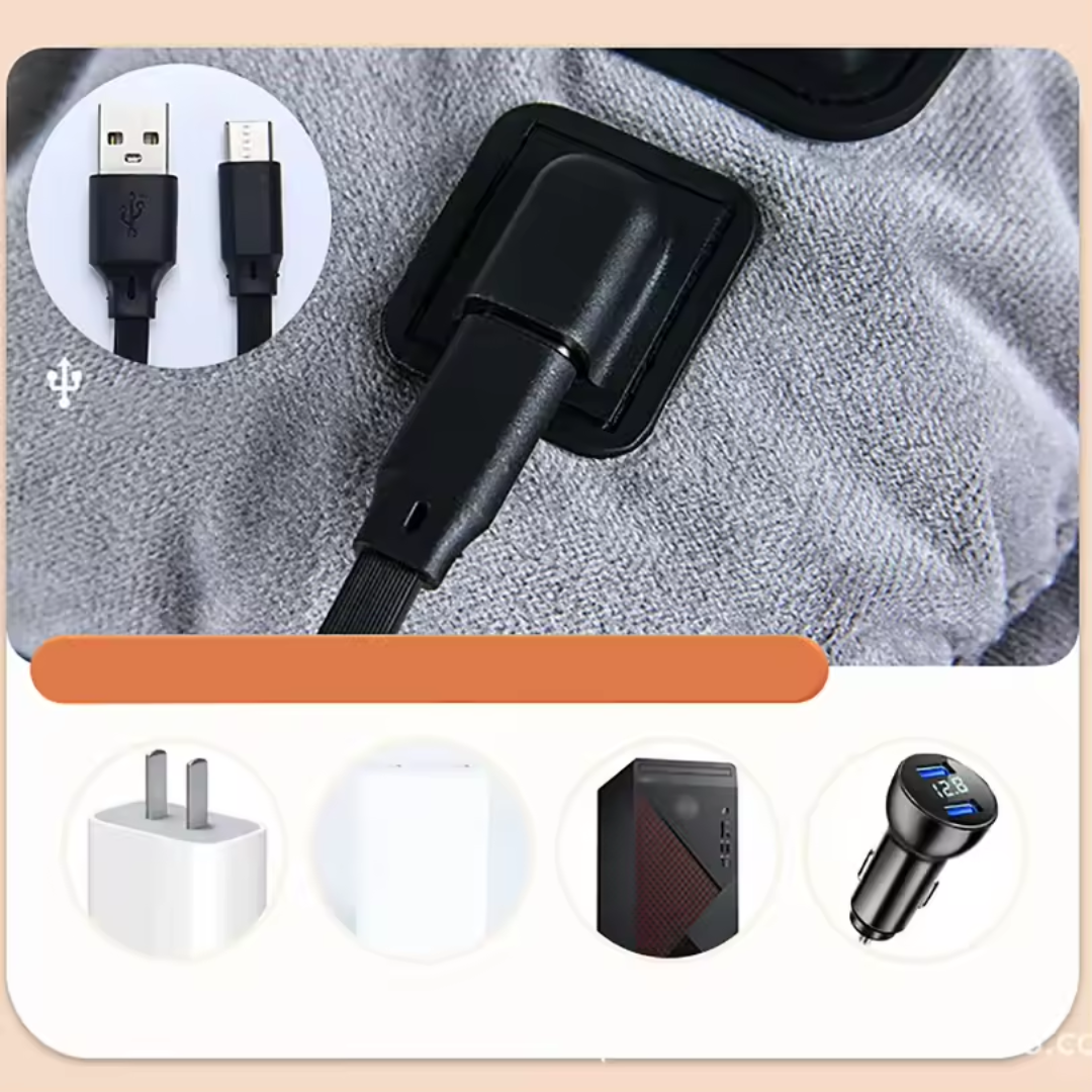 Elektrisk Varmepude til Sæde - USB Type-C for Komfort