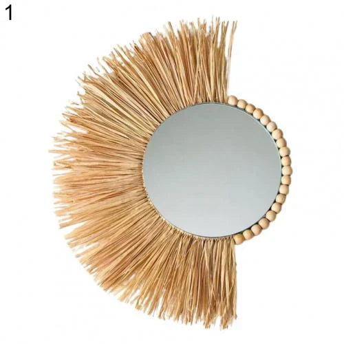 Boho Väggdekoration i Raffia – Äkta och Stämningsfull