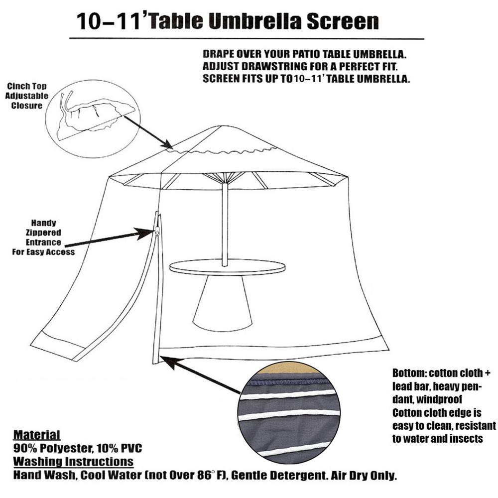 Patio Protector Parasollnät Skydd