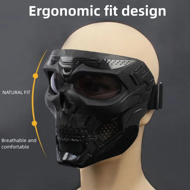 Skull Horror Off-Road Motorcykelmask