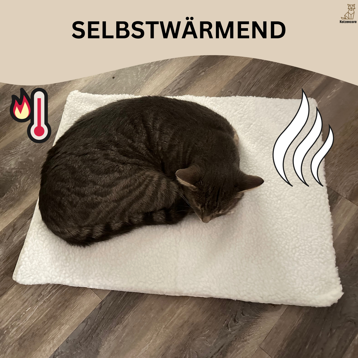 Självvärmande kattfilt – Varm och bekväm