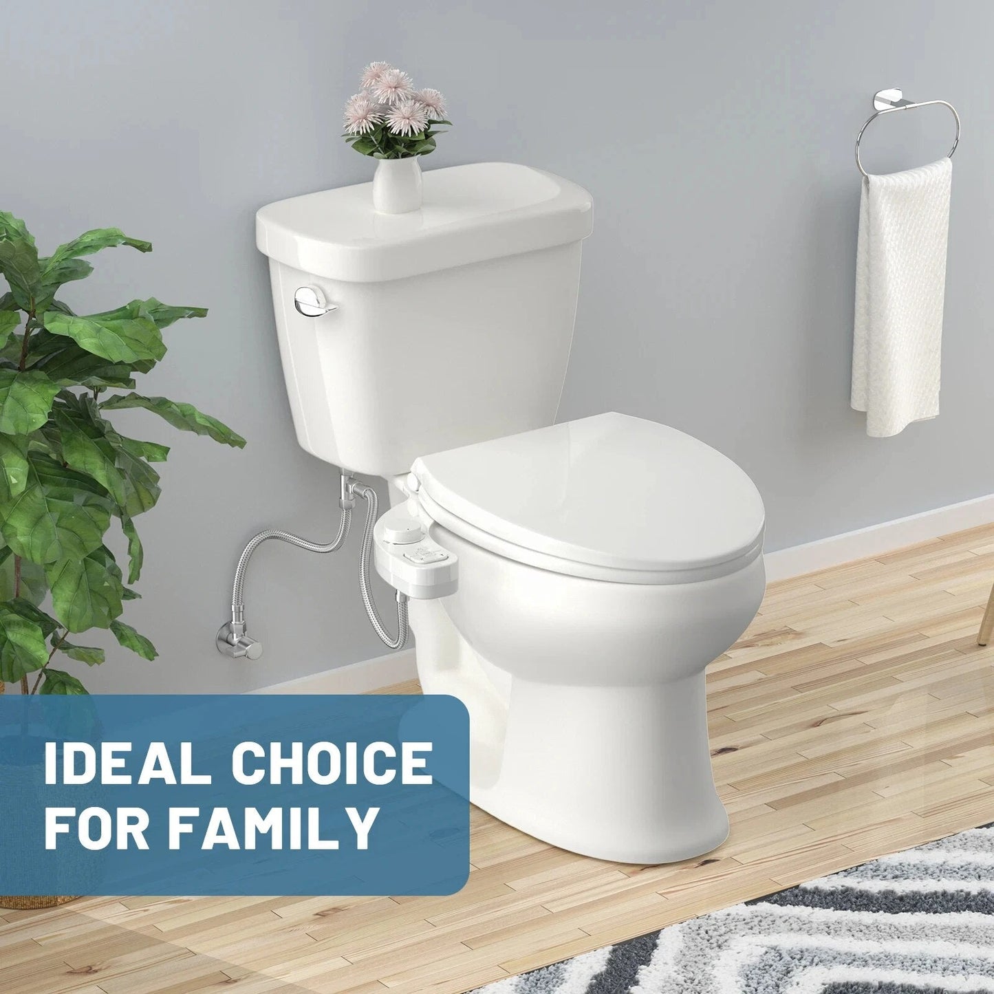 Selvrensende Dual Dyse Ren Hygiejne Bidet