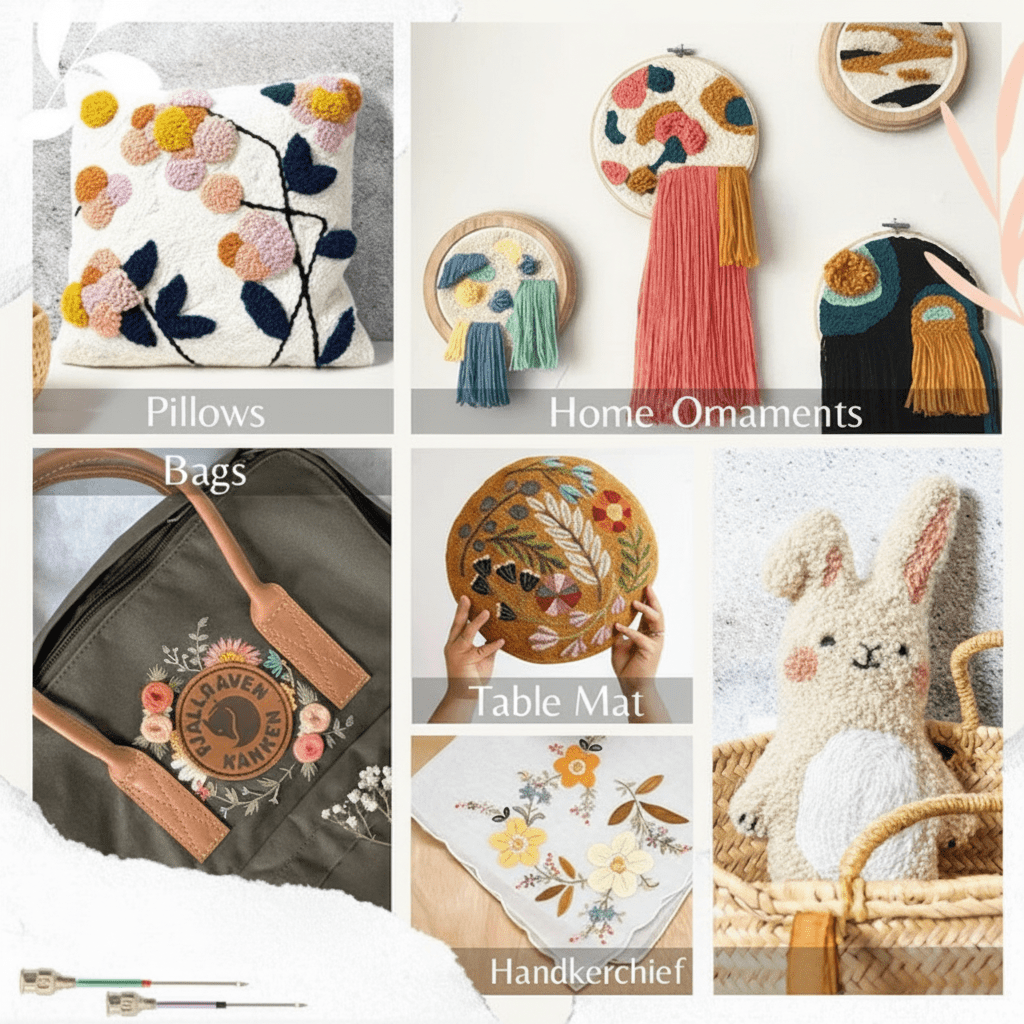 Broderisæt med Punch Needle – Ergonomisk og Holdbart Design