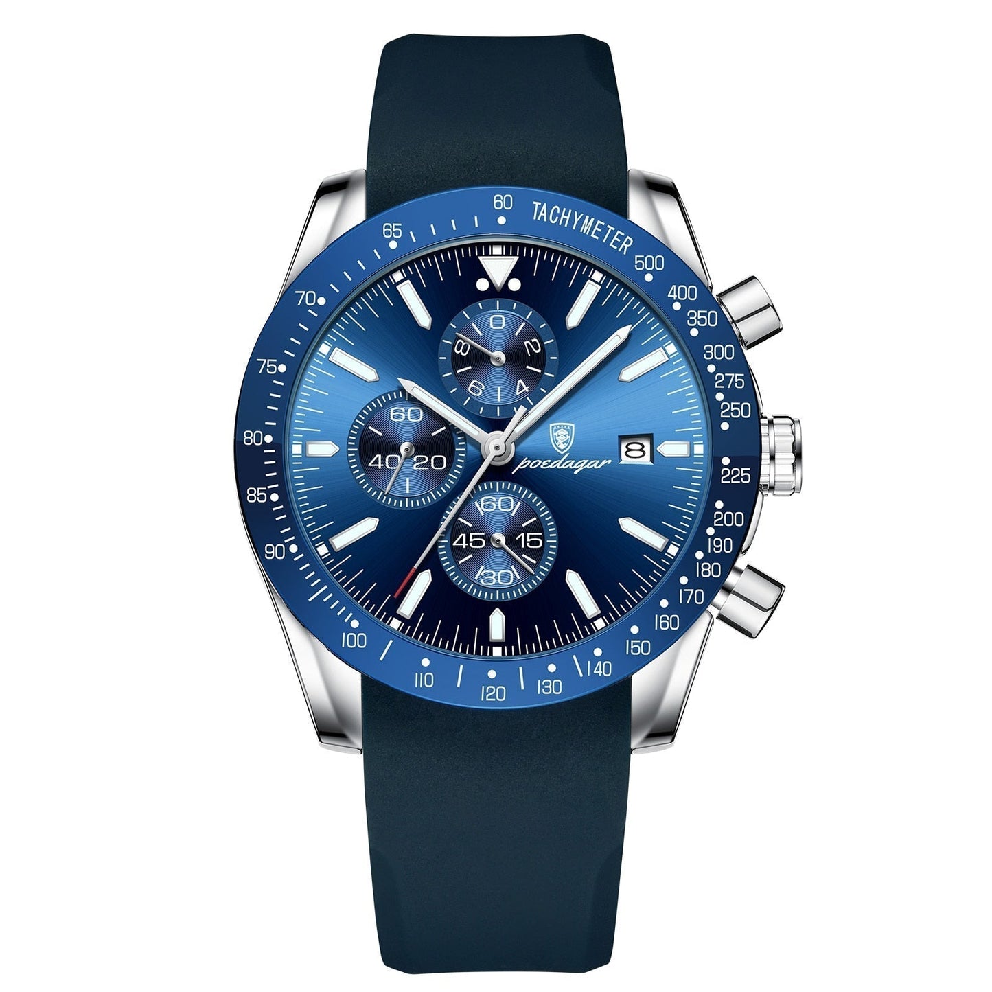 Elegant Chronograph Armbåndsur med Dato & Stilfuldt Design