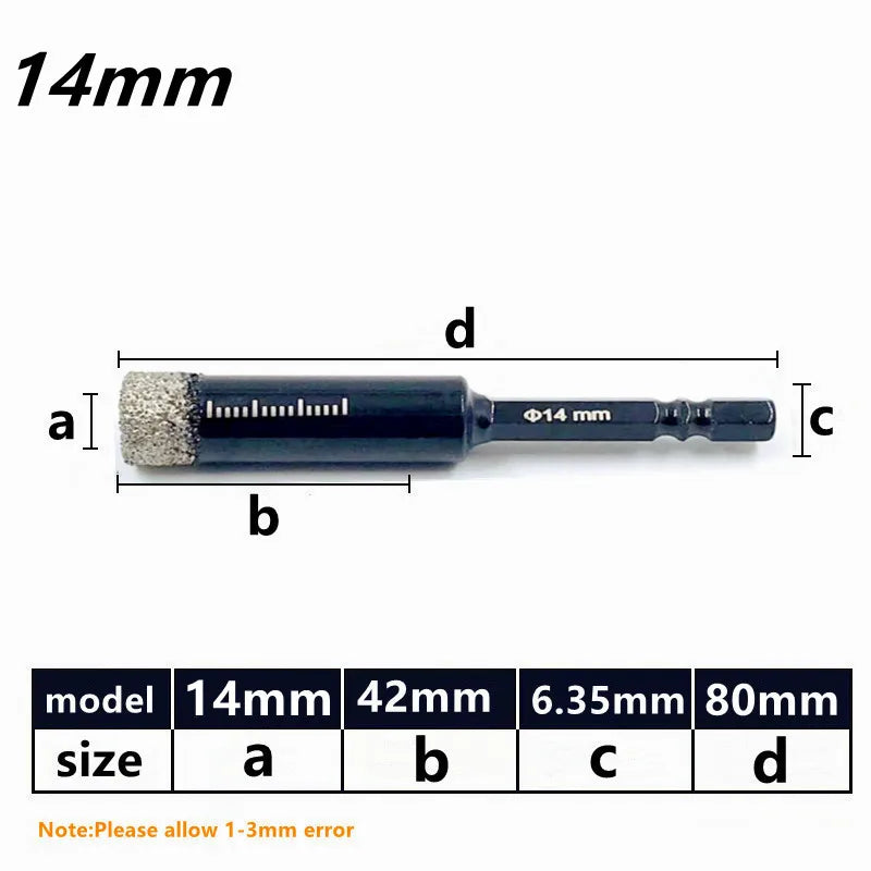 Diamantbelagt borr set