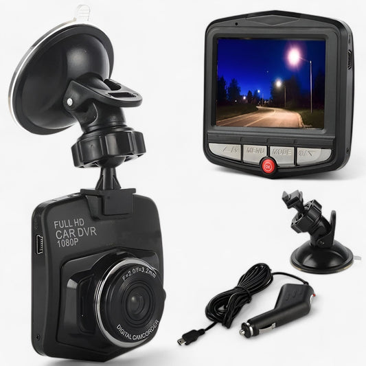 1080P HD dashcam med nattesyn og loopoptagelse – Kompakt og diskret bilkamera