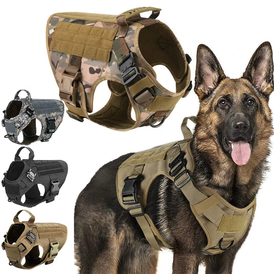Militærstil Hundesele og Træningssnor til Store Racer