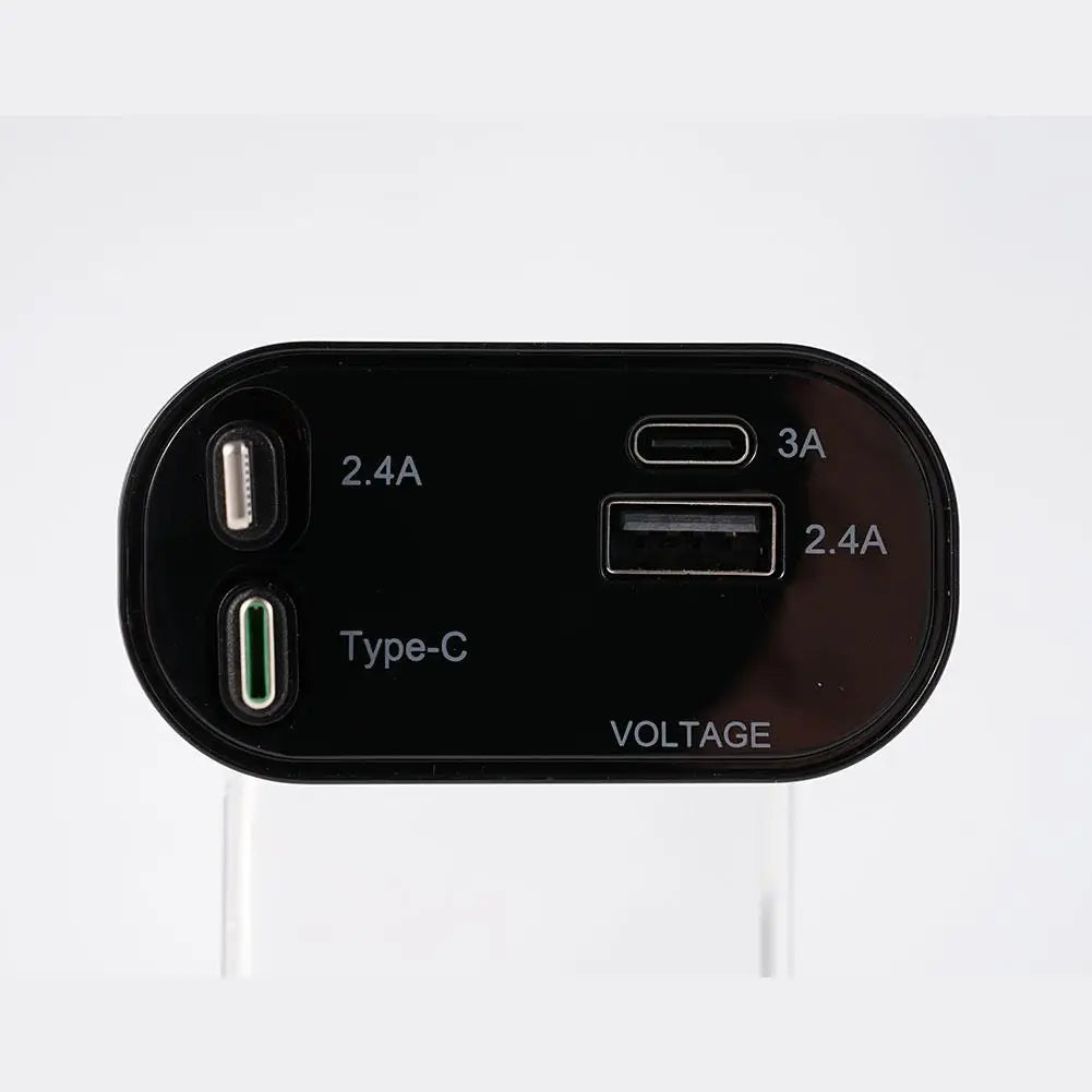 4i1 Udtrækkelig Hurtigopladning Bil lighter Oplader