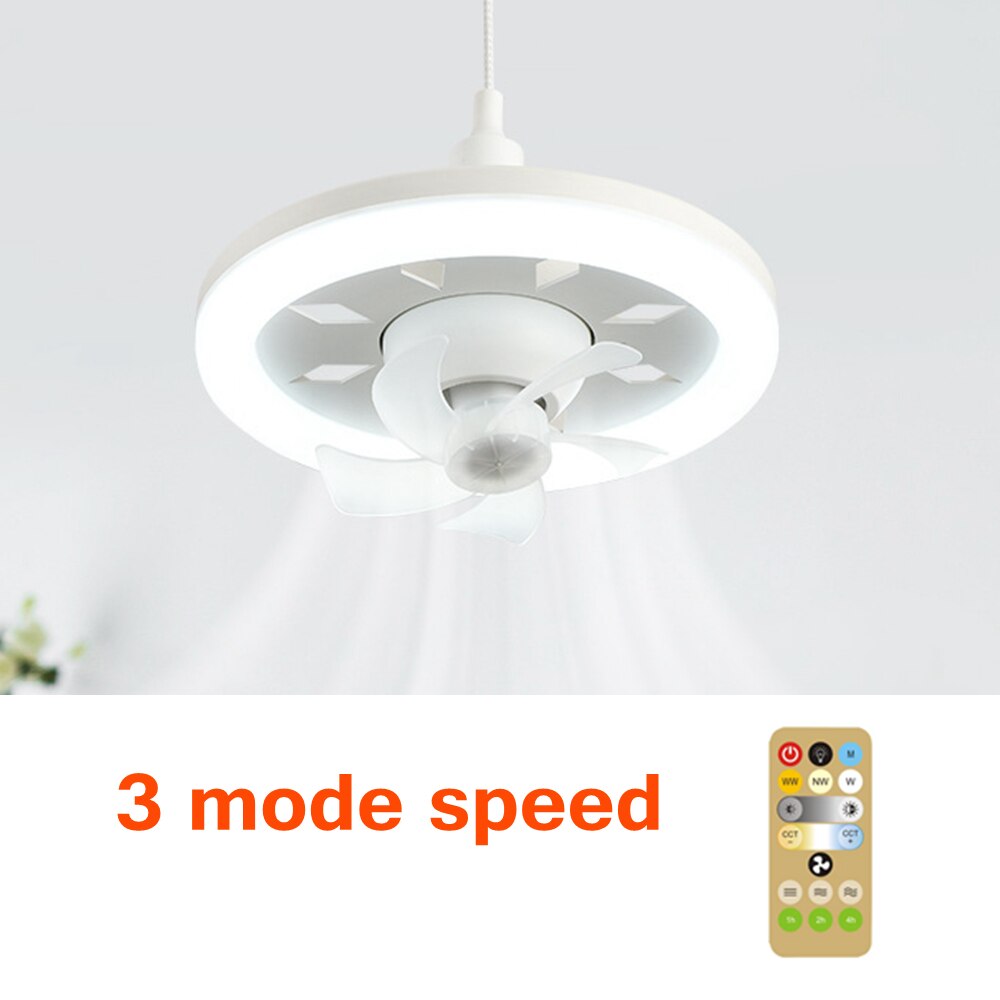 2in1 Strålende Rotérende RC Loftventilatorlampe