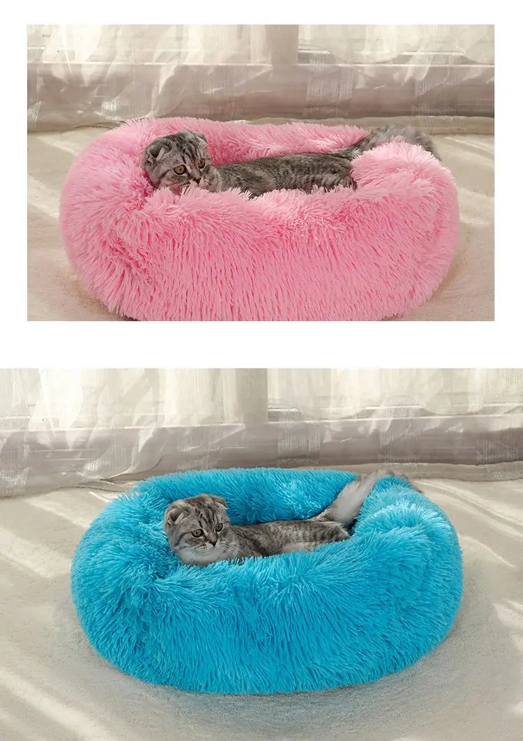 Læg til rette: Lang pels seng til hunde og katte - Vaskbar hundesofa