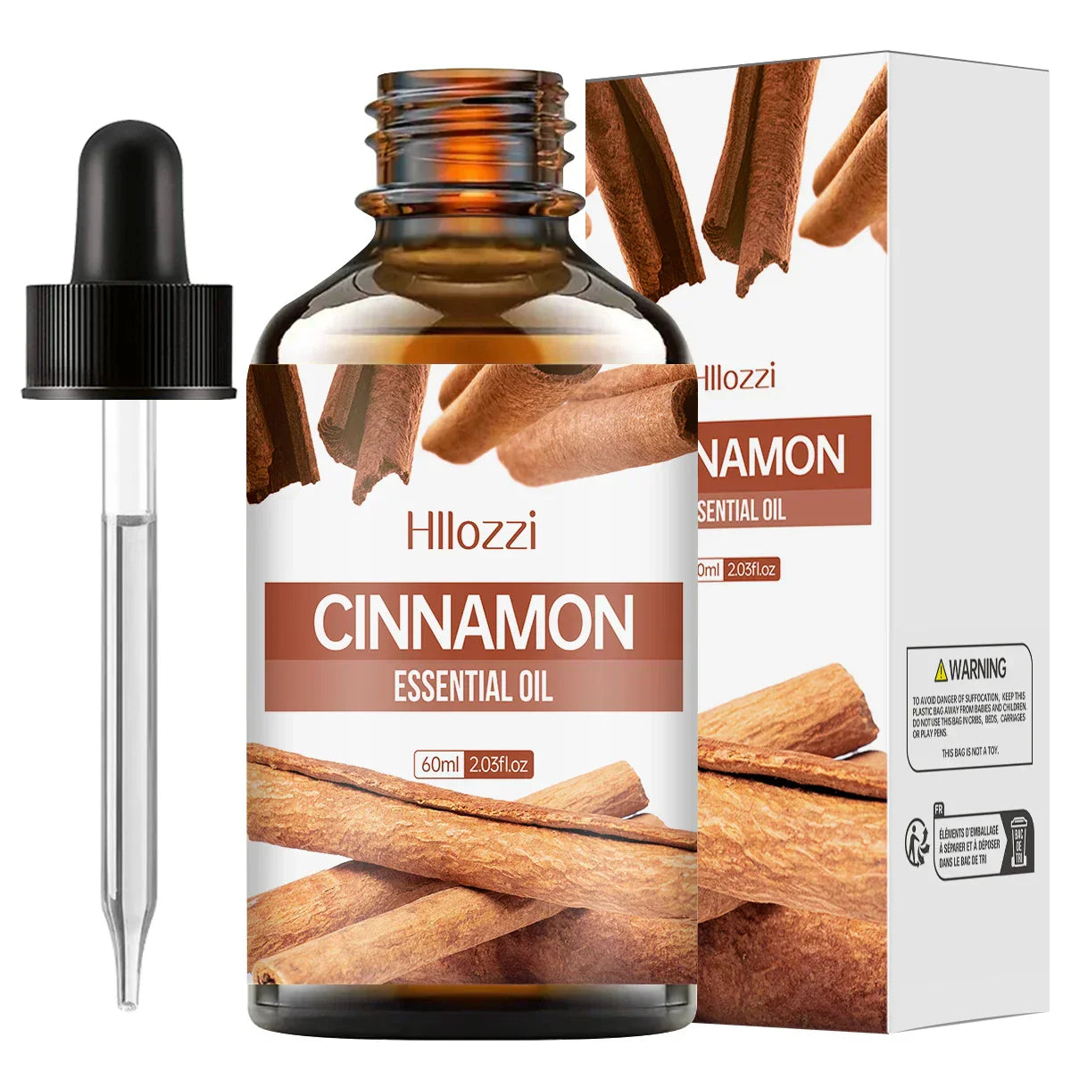 100% Ren Kanel Æterisk Olie til Aromaterapi, Diffuser og Massage