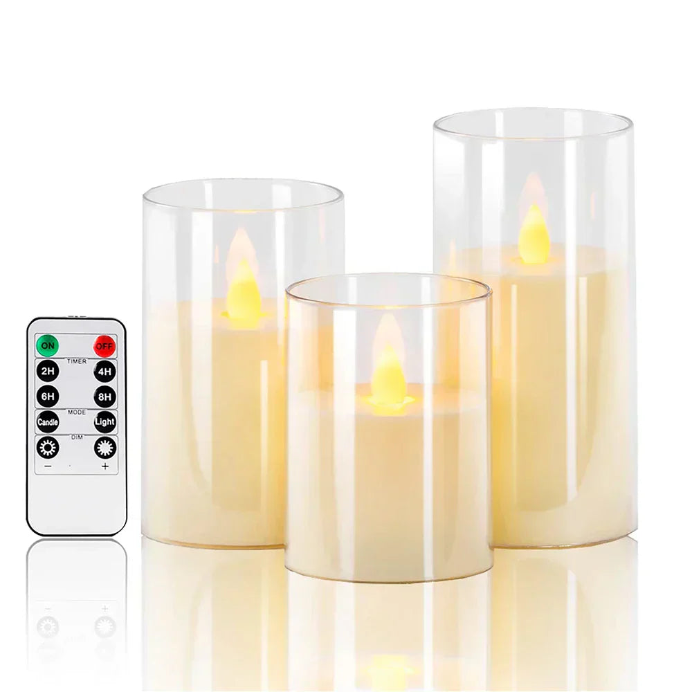 Realistiska LED-ljus med naturtrogen flam effekt