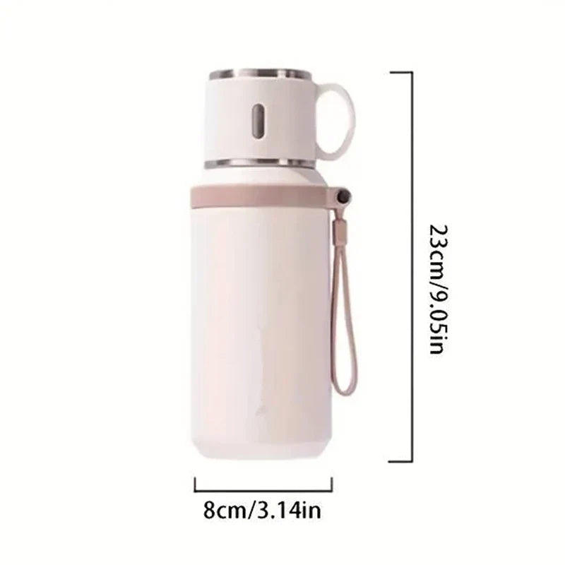 Termomugg i stål 600 ml | Tättslutande mugg för kaffe, te och kalla drycker