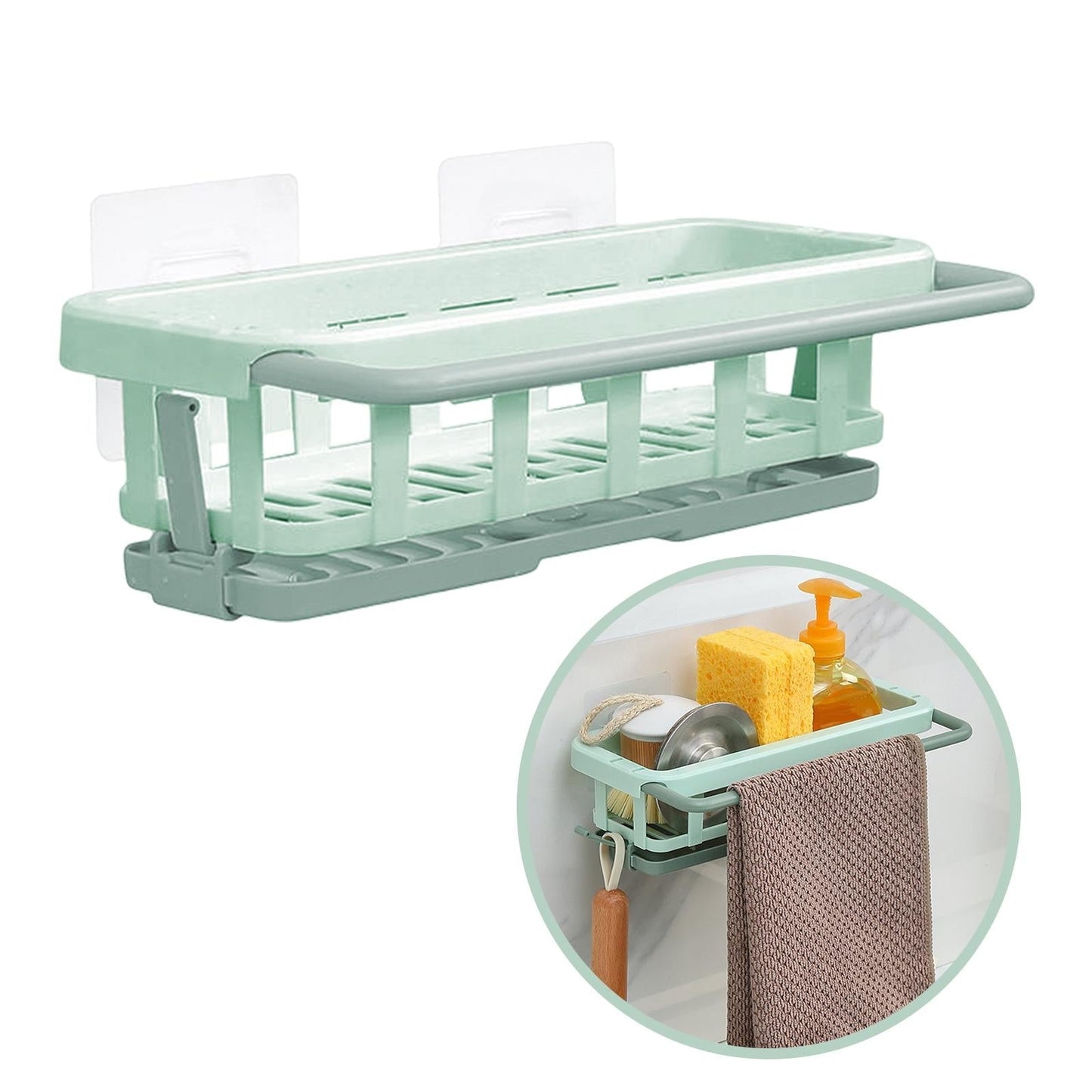Handy Multifunktionel Vask Organizer Opbevaringshylde