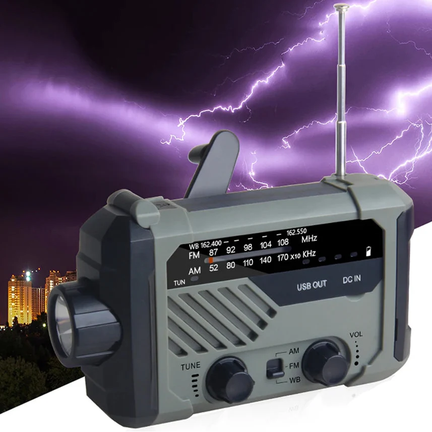 Soldriven Nödradio med Vev - Alltid redo i naturen