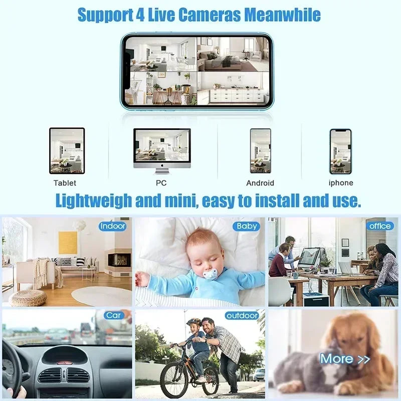 Mini Spy HD WiFi Rörelsedetektor Säkerhetskamera