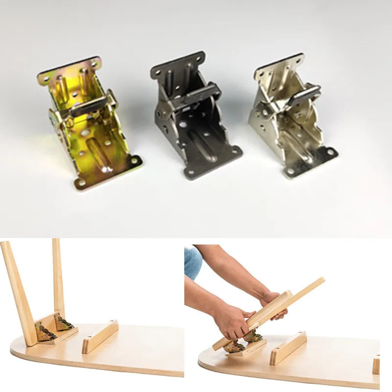2Pcs Foldable Selv-Låsende Hængsler
