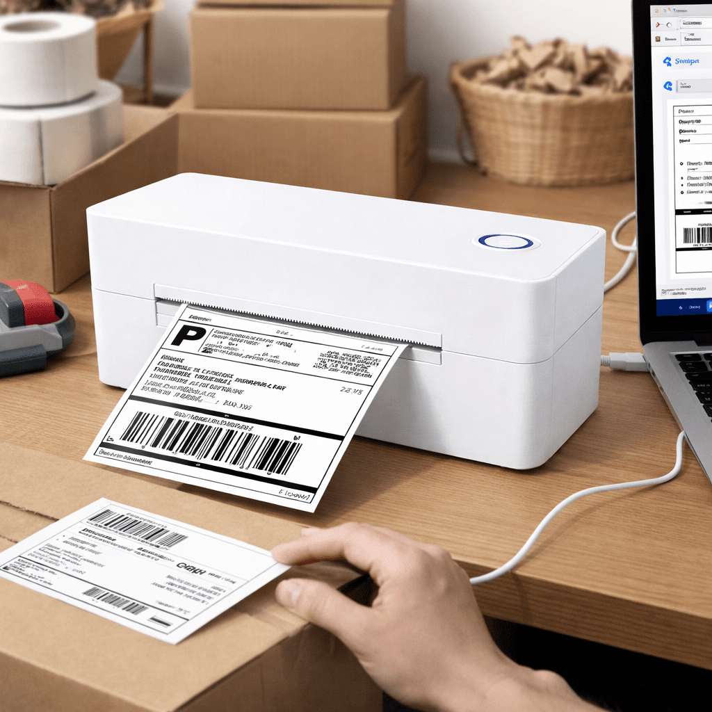 Effektiv USB Termisk Labelprinter til Hurtig Forsendelse
