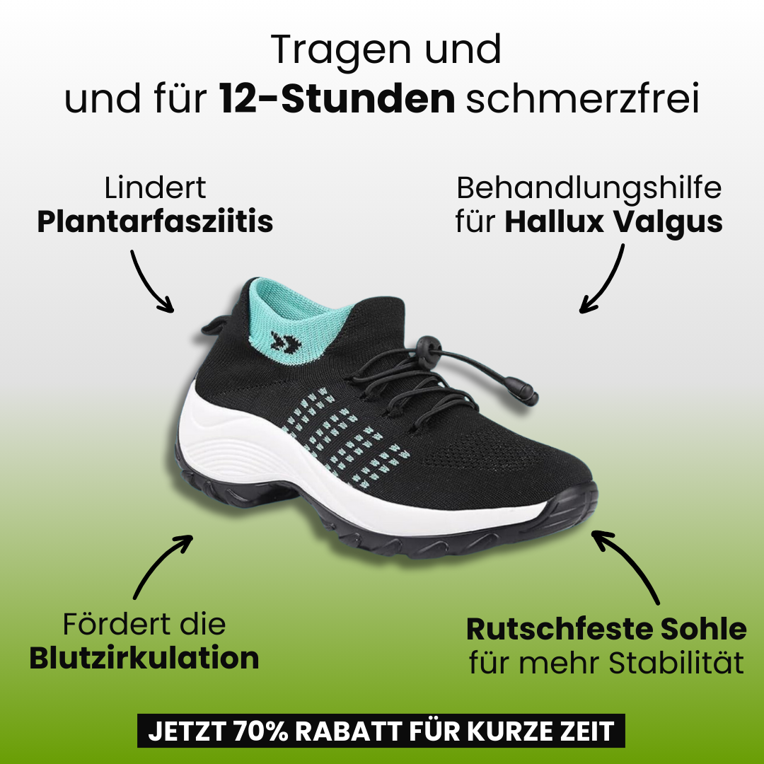 Ergonomiska komfortskor för kvinnor med smärtlindrande funktion
