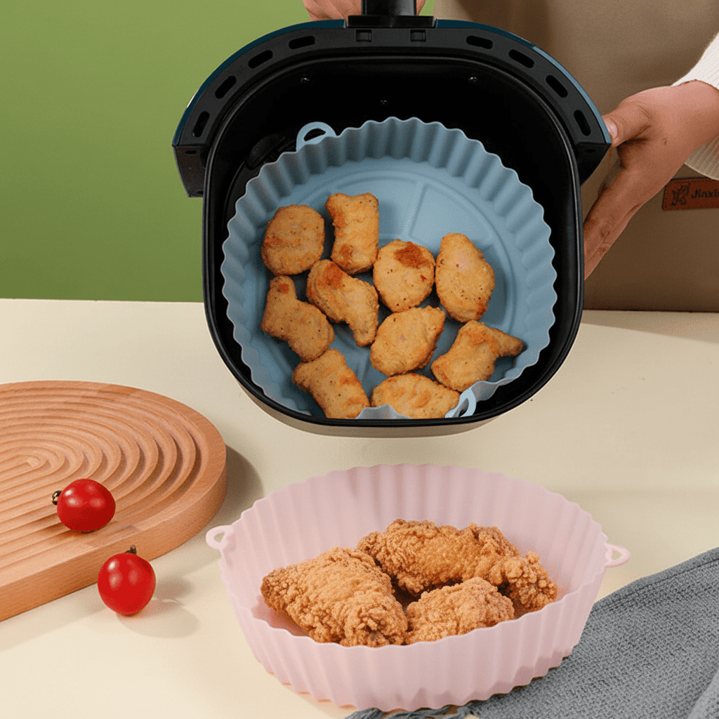 Återanvändbar Airfryer Silikonform - Enkel Rengöring & Non-stick