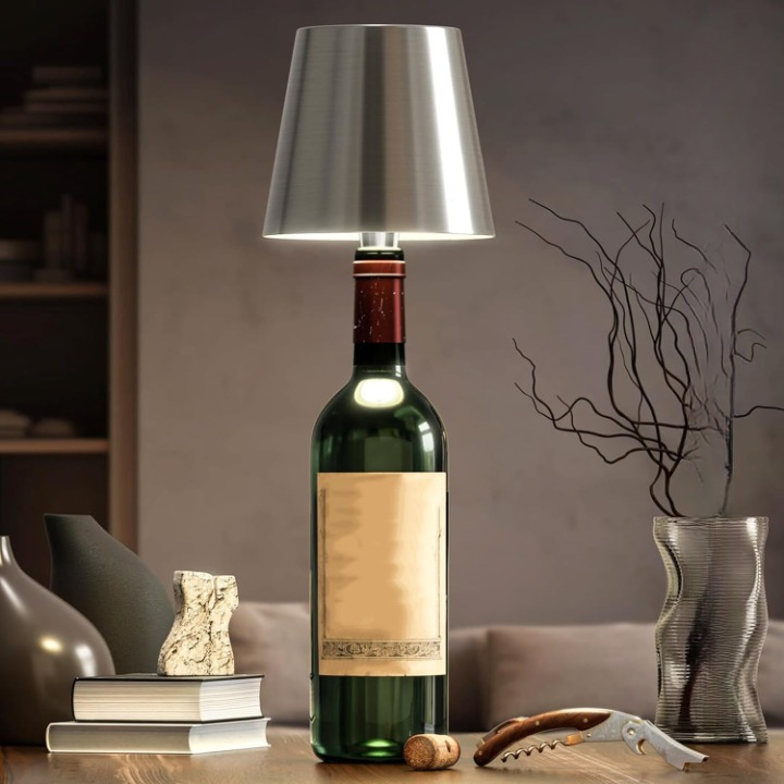 Elegant Genopladelig Bordlampe med Touch & Lang Batteritid