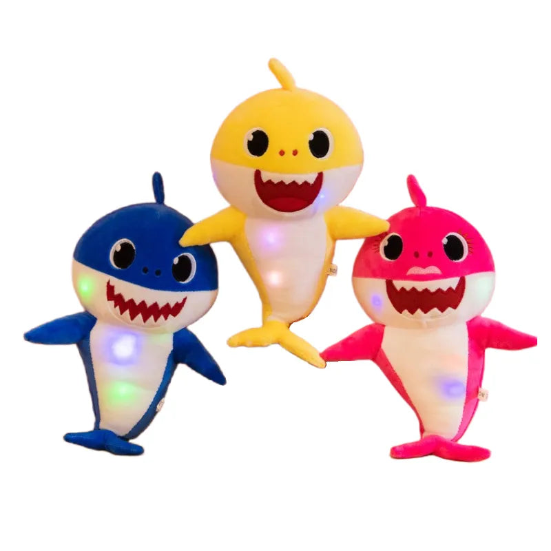 Plush Shark Toy with Lights and Music