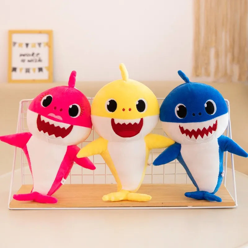 Plush Shark Toy with Lights and Music