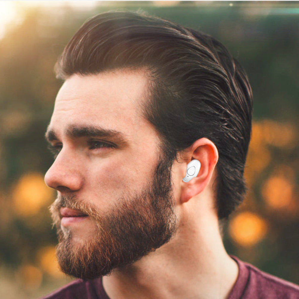 Trådløse Bluetooth Øretelefoner, Mini, Usynlige, Enkelt In-Ear